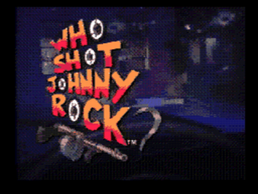 Who Shot Johnny Rock title screen for Sega CD